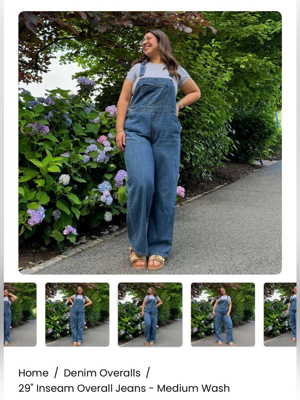 Shiny by Nature Denim Overalls - Medium